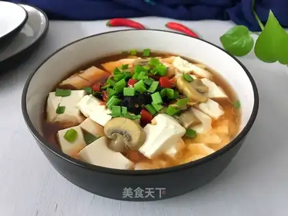 Tofu mushroom stew