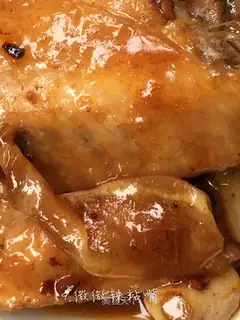 Garlic chickens with egg glue