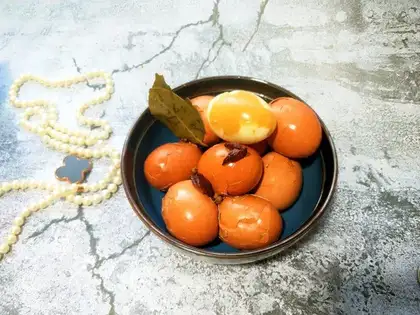 Soy beer eggs