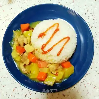 curry chicken-legged rice