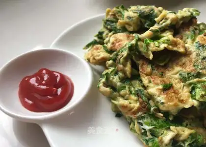 Celery fried eggs