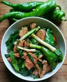 Garlic fried meat