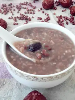 Red bean date porridge