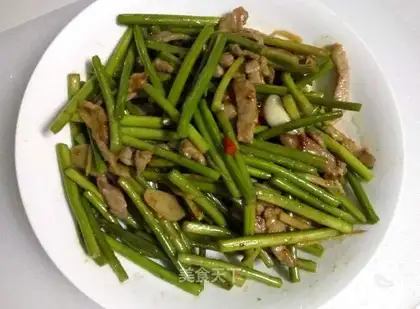 Garlic fried meat