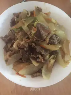 Onion fried beef chips