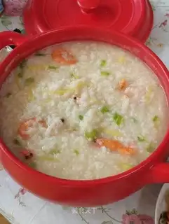 Shrimp rice congee