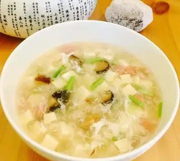 Soy tofu soup