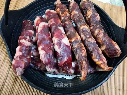 Homemade sausages