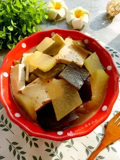 Tofu on the winter melon