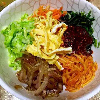 The Koreans always mix rice