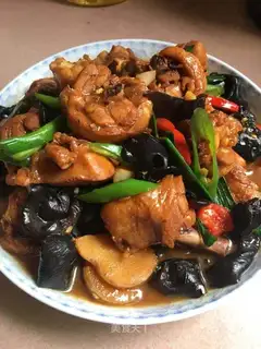 Red chicken