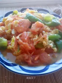 Tomato fried eggs