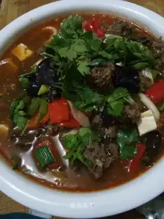 Scrambled beef balls
