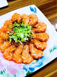 Garlic fan shrimp
