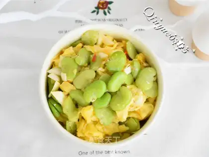 Eggs and peas