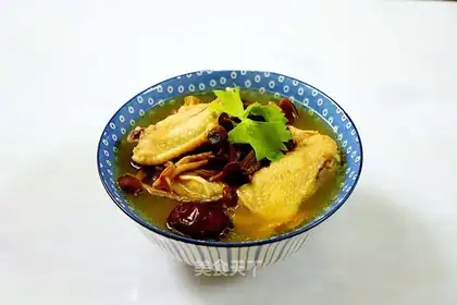 Moose mushroom chicken soup