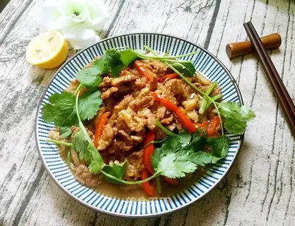 Fried lamb