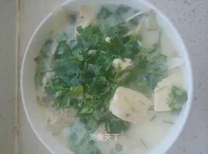 Fish tofu soup