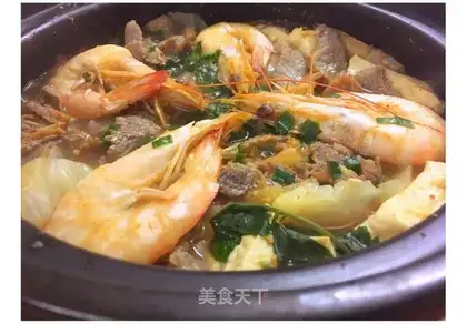 Korean beef shrimp sauce pot