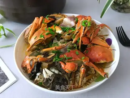 Salted crabs