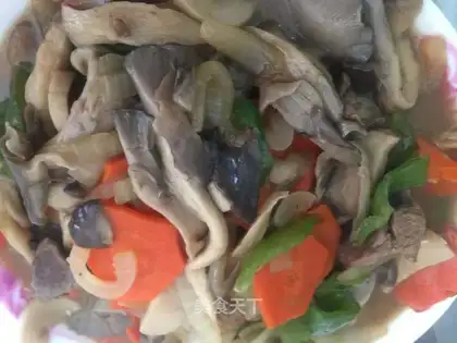 Mushroom fried meat