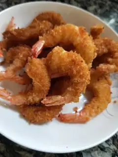 Golden fried shrimp