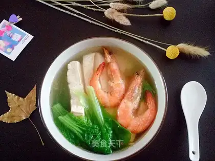 Shrimp jade soup