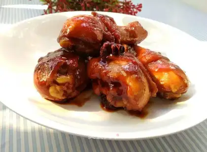 Red chicken legs