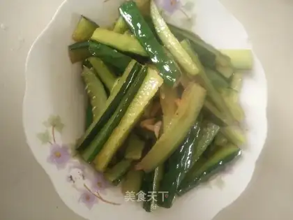 Fried cucumber