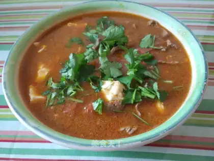 Tomato beef beans
