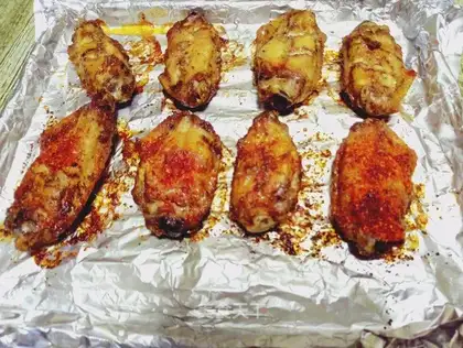 Roasted chicken wings