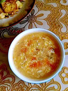 Tomato eggs and spicy soup