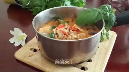 Thai red curry chicken