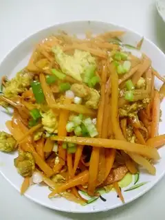Carrot fried eggs
