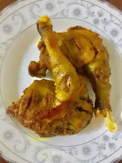 Lemon curry roasted chicken leg