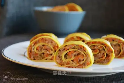 Pork mushroom egg rolls