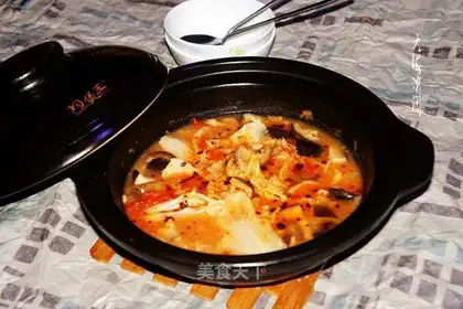 Black wheat powder soup