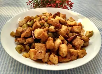 Squeeze and fried meat
