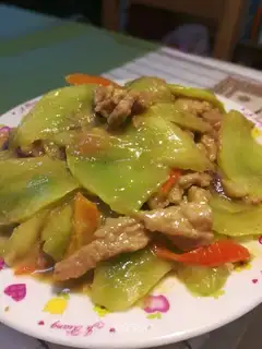 Skinny fried meat