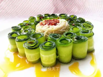Chicken cucumber guacamole