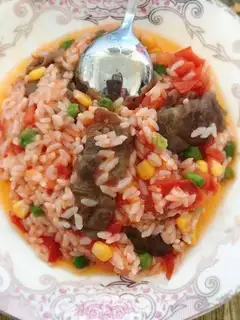 Tomato fat cow fried rice