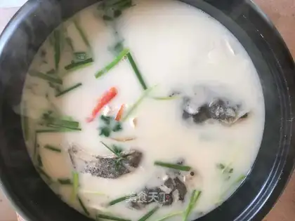 Fish tofu soup