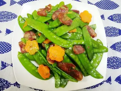 Weenie fried Dutch beans