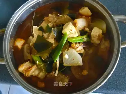 Korean pickles soup