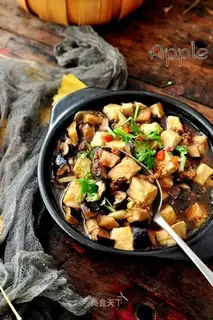 Flaming mushroom tofu