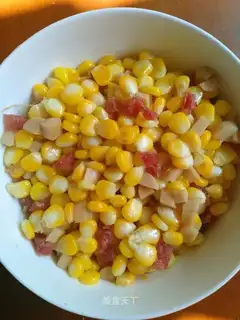 Corn ham and sausage