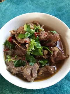 A bowl of lamb