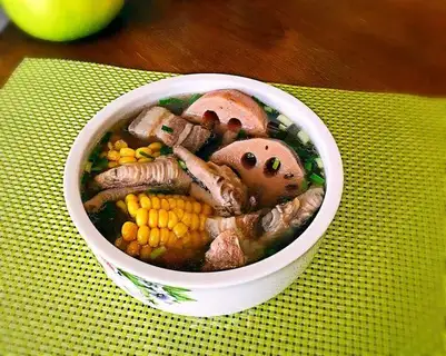 Corn Lotus, skinny broth