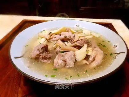 Winter ink bone soup