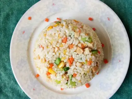 Ham and rice